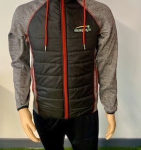 Murphy's padded jacket Black and Red