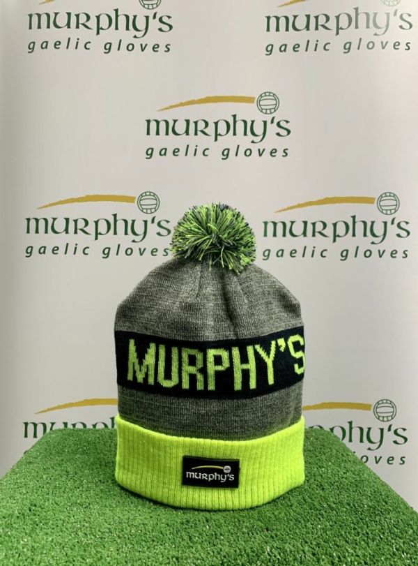 Murphy's branded hats- Grey and Illuminous Yellow