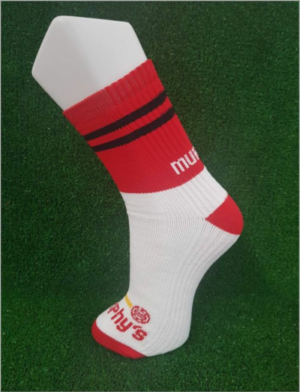 Red & Black Gaelic Football Socks