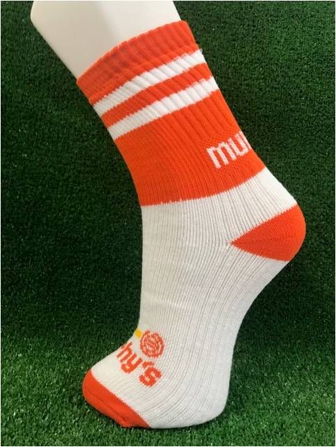 Orange & White Gaelic Football Socks