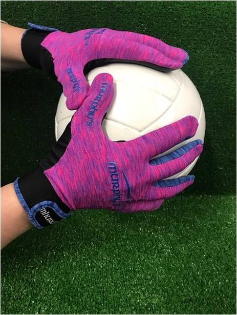 Pink & Blue Melange Gaelic Gloves