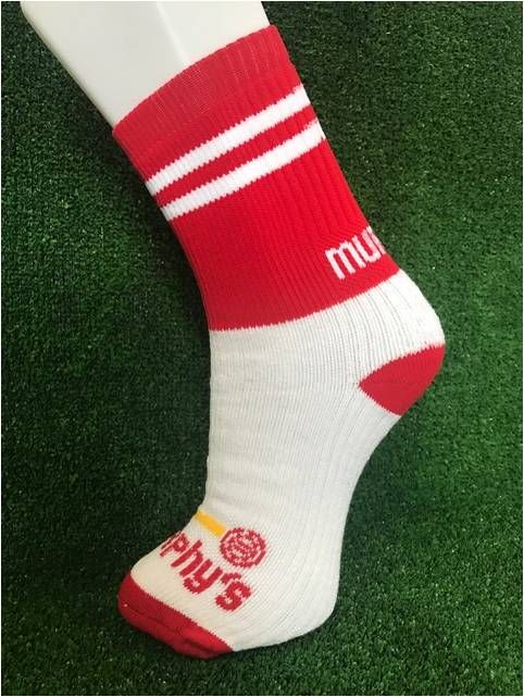 Red & White Gaelic Football Socks