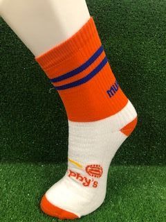 Orange & Blue Football Socks
