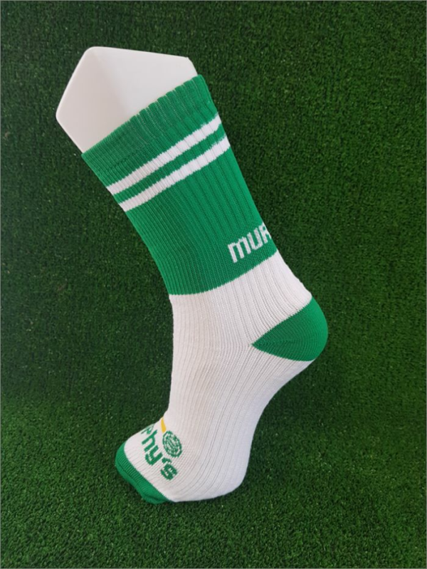 Green & White Gaelic Football Socks